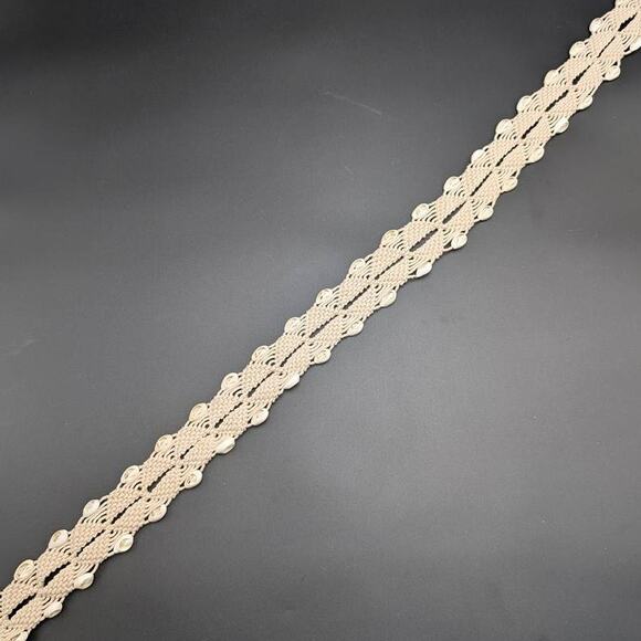 Macrame Belt Womens Large Braided Wood Buckle Woven Cotton Cowry Shells Beachy